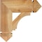 Ekena Millwork Imperial Arts & Crafts Rough Sawn Bracket, Western Red Cedar, 4"W x 14"D x 14"H BKT04X14X14IMP03RWR - alternate 3